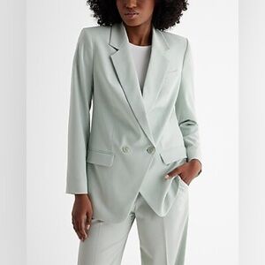NWOT Express Double Breasted Cinched Boyfriend Blazer